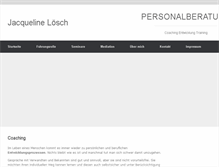 Tablet Screenshot of jacqueline-loesch.de